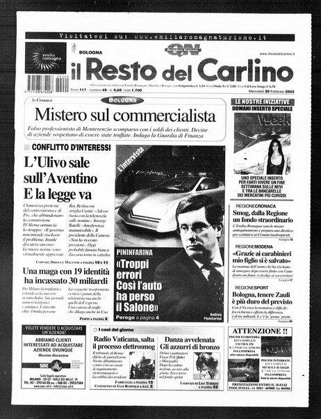 Il Resto del Carlino : giornale dell'Emilia